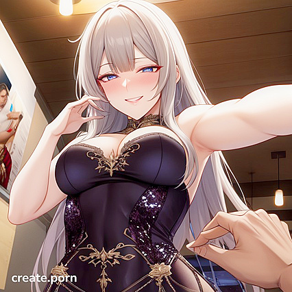 Horny Cafe Worker with Small Breasts EnjoysSTEAMY Hentai Picture
