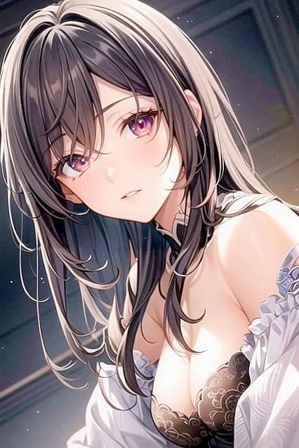 Massive Breasts in Hijab Take Center Stage in Front View Hentai Picture