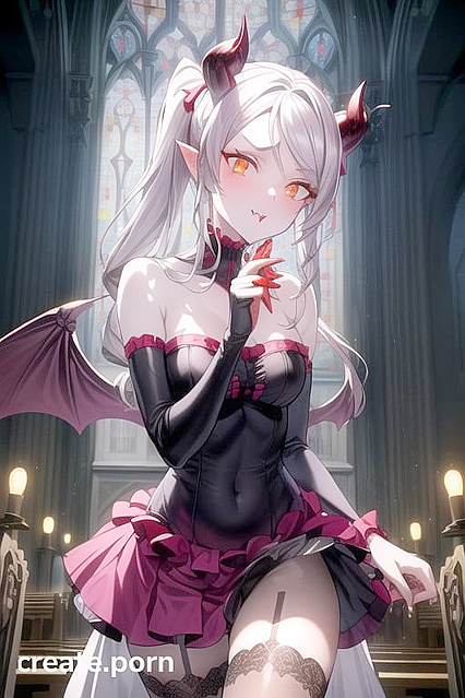 Shalltear Bloodfallen in Overlord Wears Glowing Eyes and Nylon Stockings forSTEAMY Hentai Picture