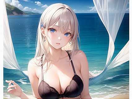 Mermaid Seduction by the Sea in arousing Bra Hentai Images
