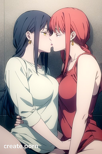 Makima from Chainsaw Man Enjoying Intimate Moments with Two Partners in Hentai Bliss