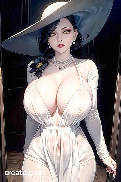 Lady Dimitrescu from Resident Evil Seduces with Her Massive Breasts and Ass in Hentai AIPorn