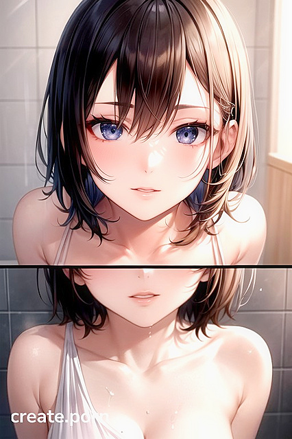 Two Models with Super Short Hair Get Wild in steaming hentai Picture