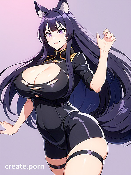 Cleavage-Filled Onesie Picture in Steamy Hentai Solo Adventure