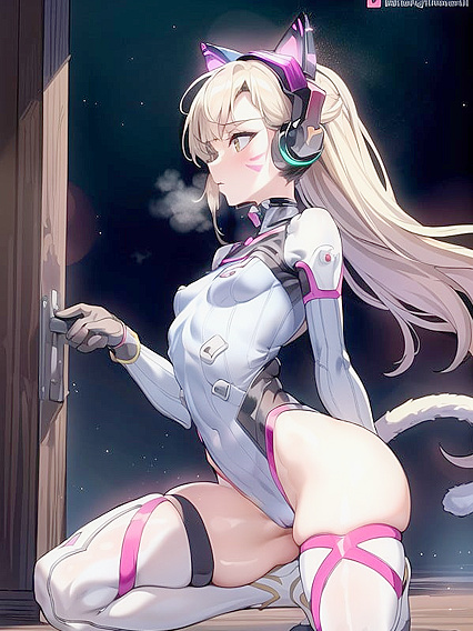 Small-Ass Beauty with Perfect Cleavage Stares Seductively at You in Hentai Picture