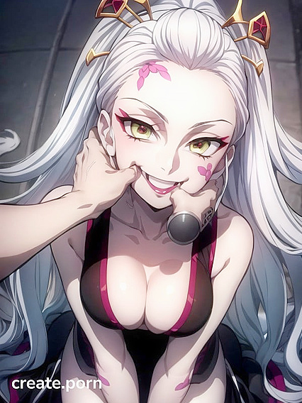 Nezuko's Daki Demon Transformation with SeductiveThumb Sucking in Hentai Picture