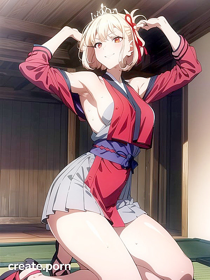 Chisato Nishikigi Dances into Ecstasy in Lycoris Recoil Hentai AI Picture