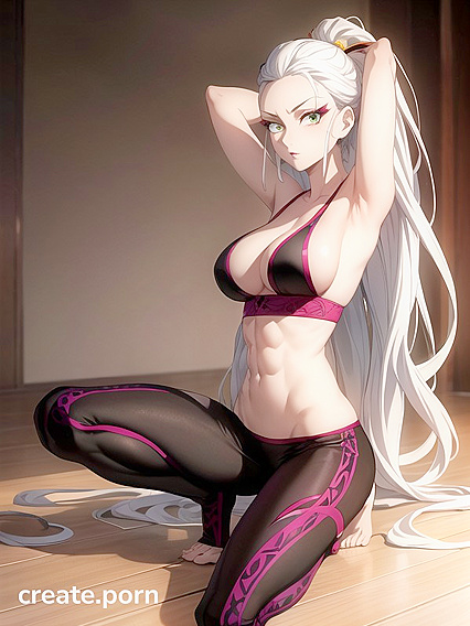 Fit Yoga Babe Shows Off Her Tight Body and Tiny 18+ Ass in Steamy Hentai Picture