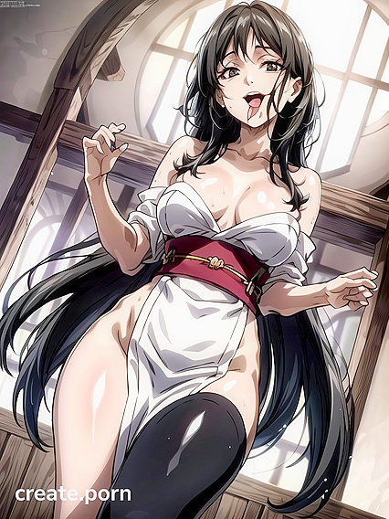 Detailed Kimono Clad Girl 18+ in Tight Clothes for Sensual Hentai Images