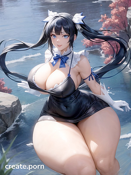 Massive Breasts Stare Down at You in This Seductive Hentai Image