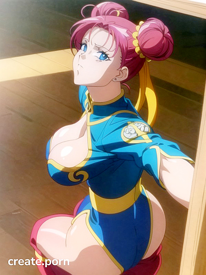 90s Style Busty Doggystyle POV in Seductive Hentai Picture