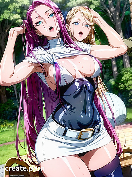 Glowing-Eyed Beauty Stares ly at You in This Seductive Hentai Image