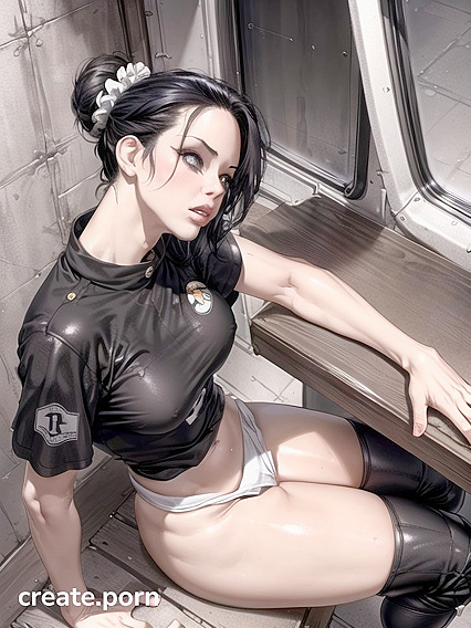 Fearful Submission – Nape Revealed in  Blowjob Hentai Image