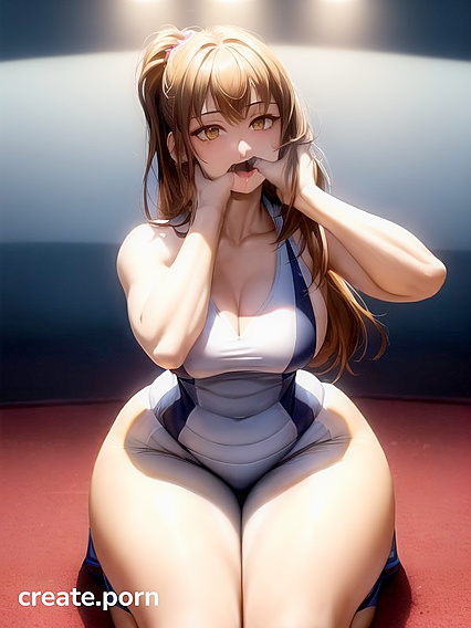 Dark-Skinned Beauty Takes Center Stage in Seductive Hentai Picture