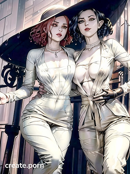 Red-Haired Bobcut Babe with Green Eyes Seduces in Horny Hentai Picture