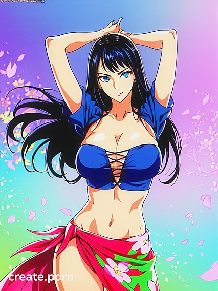 Nico Robin from One Piece Dances Seductively in Detailed Hentai Images