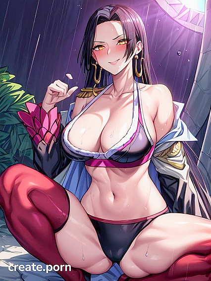 Mischievously Smiling in Uniform Stares at You for Naughty Hentai Fun