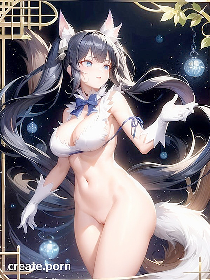 Hestia from DanMachi Seduced by Nine-Tailed Fox in Erotic Hentai Picture