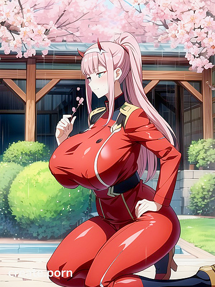 Zero Two's Breasts Expand in Wild Darling in the FranXX Hentai Images
