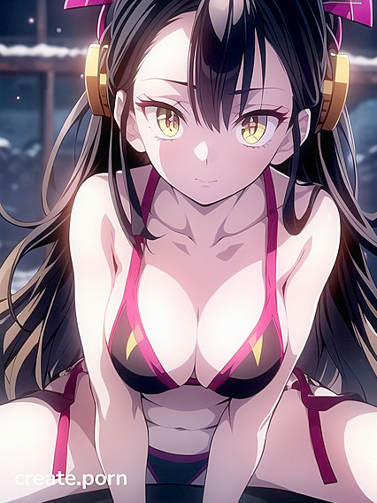 Daki from Demon Slayer Enjoying  Hentai Orgasms in SFW AI Porn