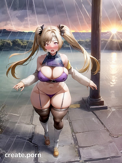 Lifting Her Skirt and Unclasping Her Bra in Seductive Hentai Picture