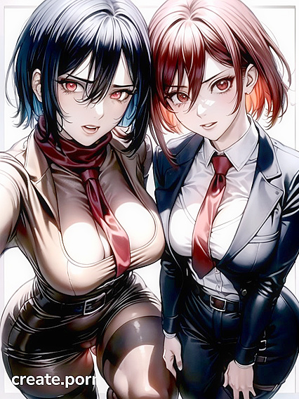 Business Woman in Suit Cries Happily During Glowing-Eyed Hentai Pleasure
