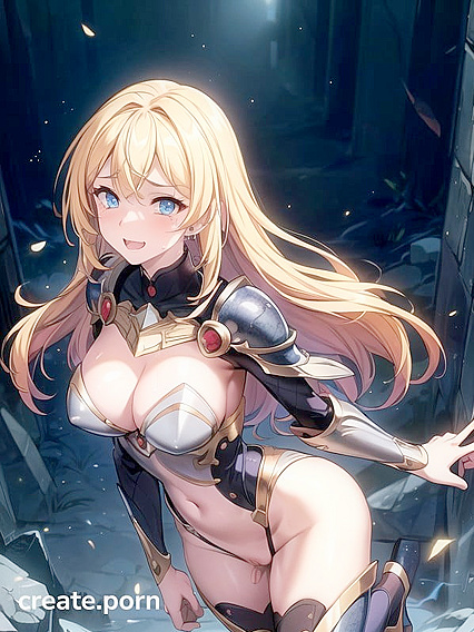 Thick Lines and Happy Tears in an  Gang Bang Hentai Image