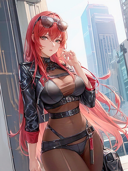 Modern City Waist Shots –  Hentai Picture with One Lucky Guy