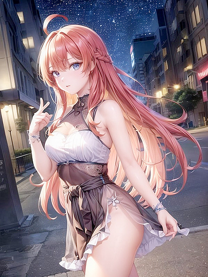 Itsuki Nakano from Gotoubun No Hanayome Touches Faces in Urban Hentai Images