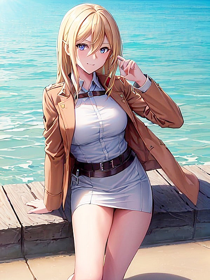 Historia from Attack on Titan in Sharp-Focus Hentai Pleasure