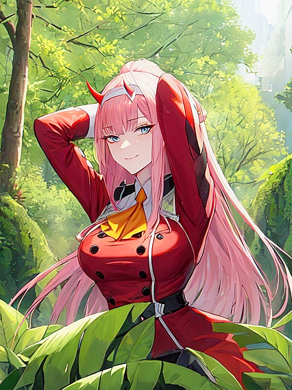 Zero Two from Darling in the FranXX Stretched Wide with Sharp Focus Hentai Pleasure