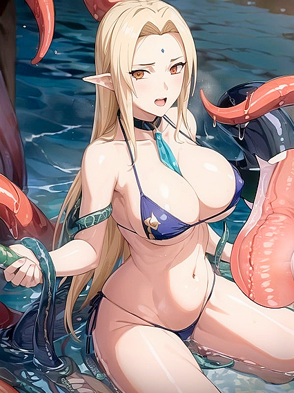 Tsunade in a Sexy Bikini Takes Center Stage in Wild Hentai Images