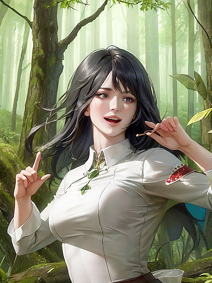 Pieck from Attack on Titan Gets Wild in the Forest for  Hentai Solo Picture