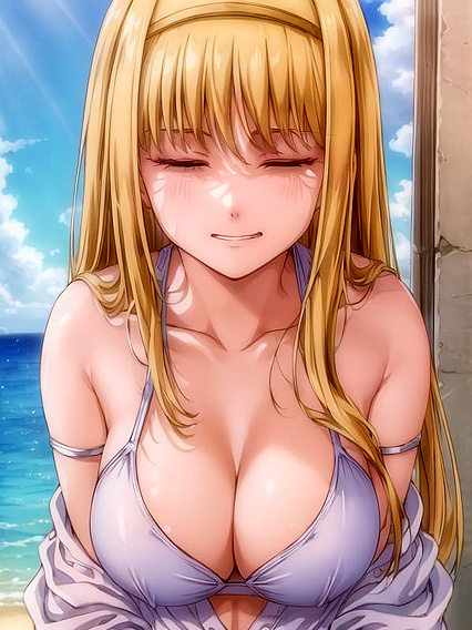 Cute Beach Babes in Ultra-Sharp Hentai Picture
