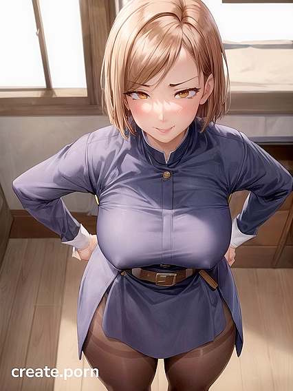 Bedroom hentai fantasy with wind-blown hair and  gaze at viewer