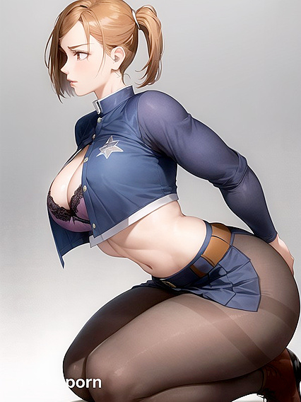 Muscular Stud Unbuttons Lingerie for Steamy Hentai Picture