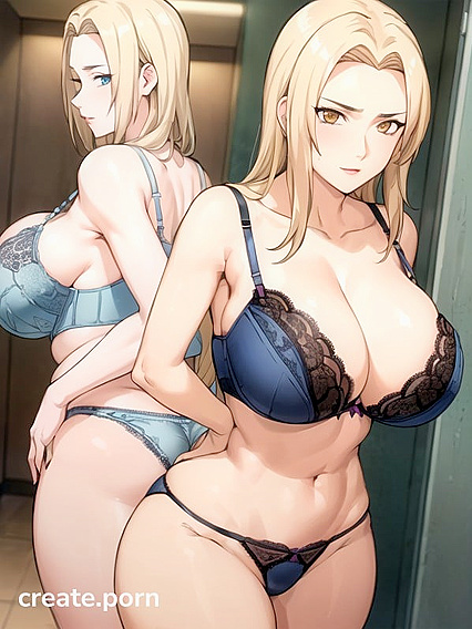LINGERIE LOVER'S DREAM – HANDS ON HIPS AND SUPPORTING ASS IN HOT HENTAI Picture