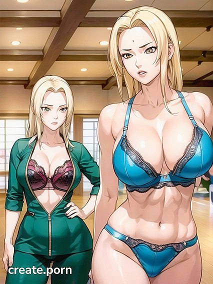 Muscular Girl 18+ with Large Breasts in Tight Clothes for Hot Hentai Picture