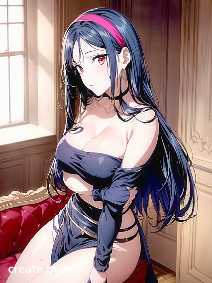 Hair Band Bound Together in  Detail for Screen-Capturing Hentai Pleasure