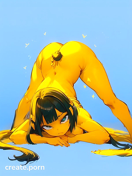 Ankha from Animal Crossing Poses Seductively in a Halloween-Themed Busty hentai Image