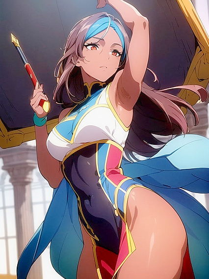Detailed Screencap of Dark Brown Skinned Character in Hentai AIPorn