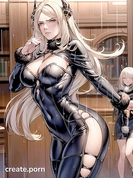 Two Dark-Skinned Lovers Get Steamy in a Secret Library Hentai Ai Hentai Image