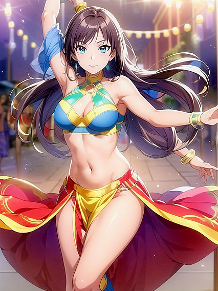 Busty Dancer Gets Happy in Ecstatic Hentai Picture