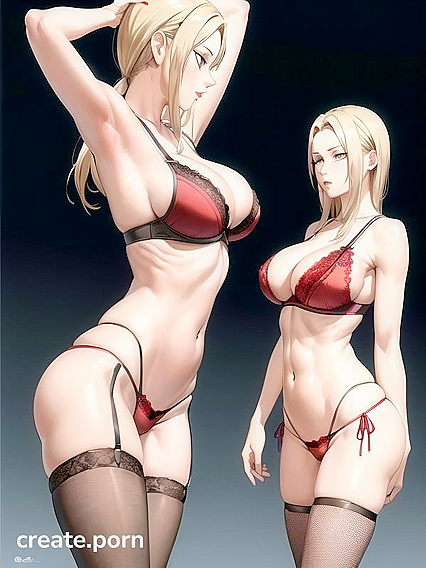 Large Breasted Babe Stands for  Hentai Picture