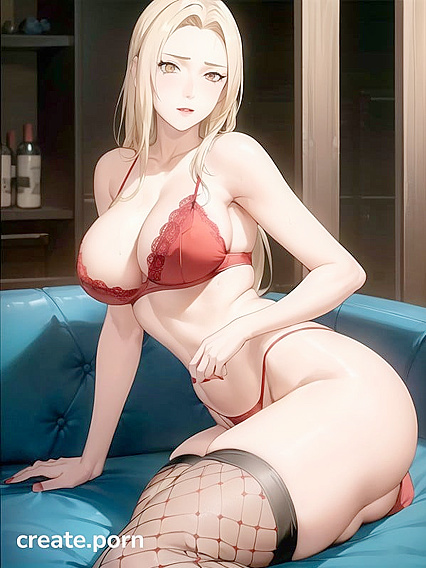 Huge Breasts and Fishnets in Minimalist Background Hentai Pleasure