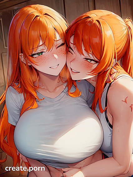 Two People Enjoying Long-Length Picture with a Rounded-Ass in Hentai AI Porn