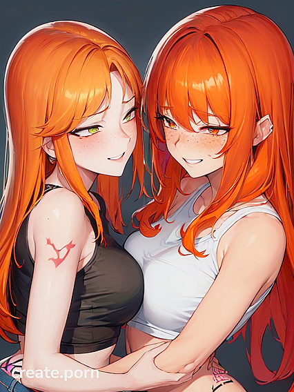 Tattooed Lovers Engage in Steamy Straight hentai Picture