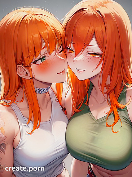 18-Year-Old with Seductive Green Eyes Teases in Casual Hentai Images