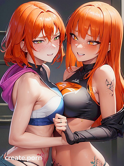 Ginger Girl 18+s in Jeans Enjoy Passionate Hugs inSTEAMY Hentai Images