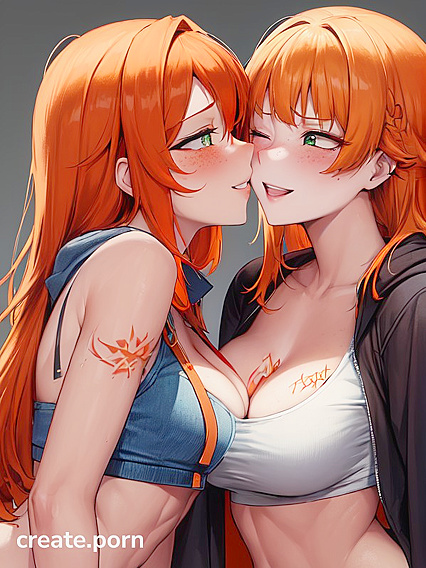Green-Eyed Couple Enjoy  Straight Hentai Moments Together